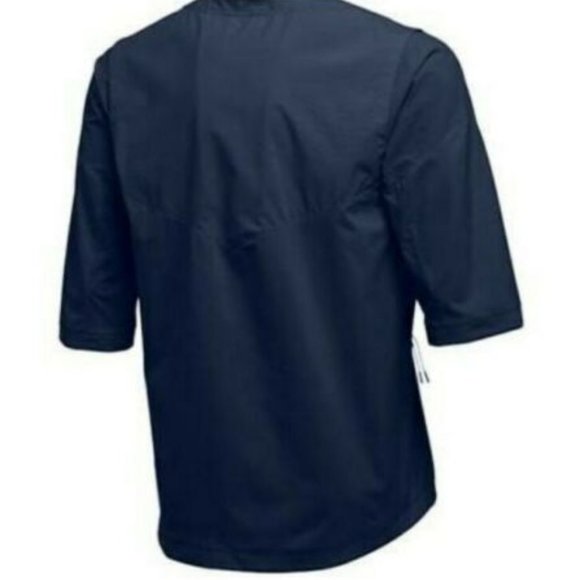 Nike Hot 3/4 Sleeve Baseball jersey Batting Practice 897383-419 Navy Blue - Picture 7 of 7